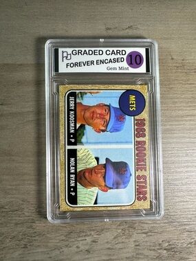 Nolan Ryan Rookie 1968 Topps #177 Gem Mint 10 Novelty Baseball Card. Mets.